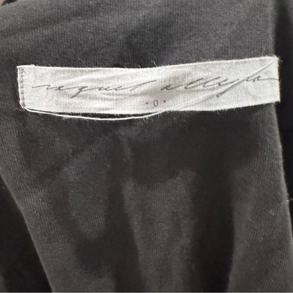 Raquel Allegra Black Satin Single Button Closure Fold Over Pocket Blazer Size 0 - Picture 13 of 15